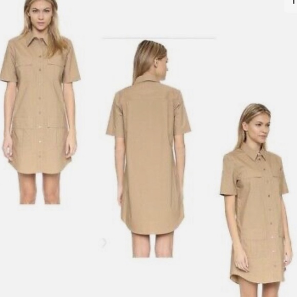 Equipment Femme Remy Utility Khaki Dress Size S - Picture 3 of 6